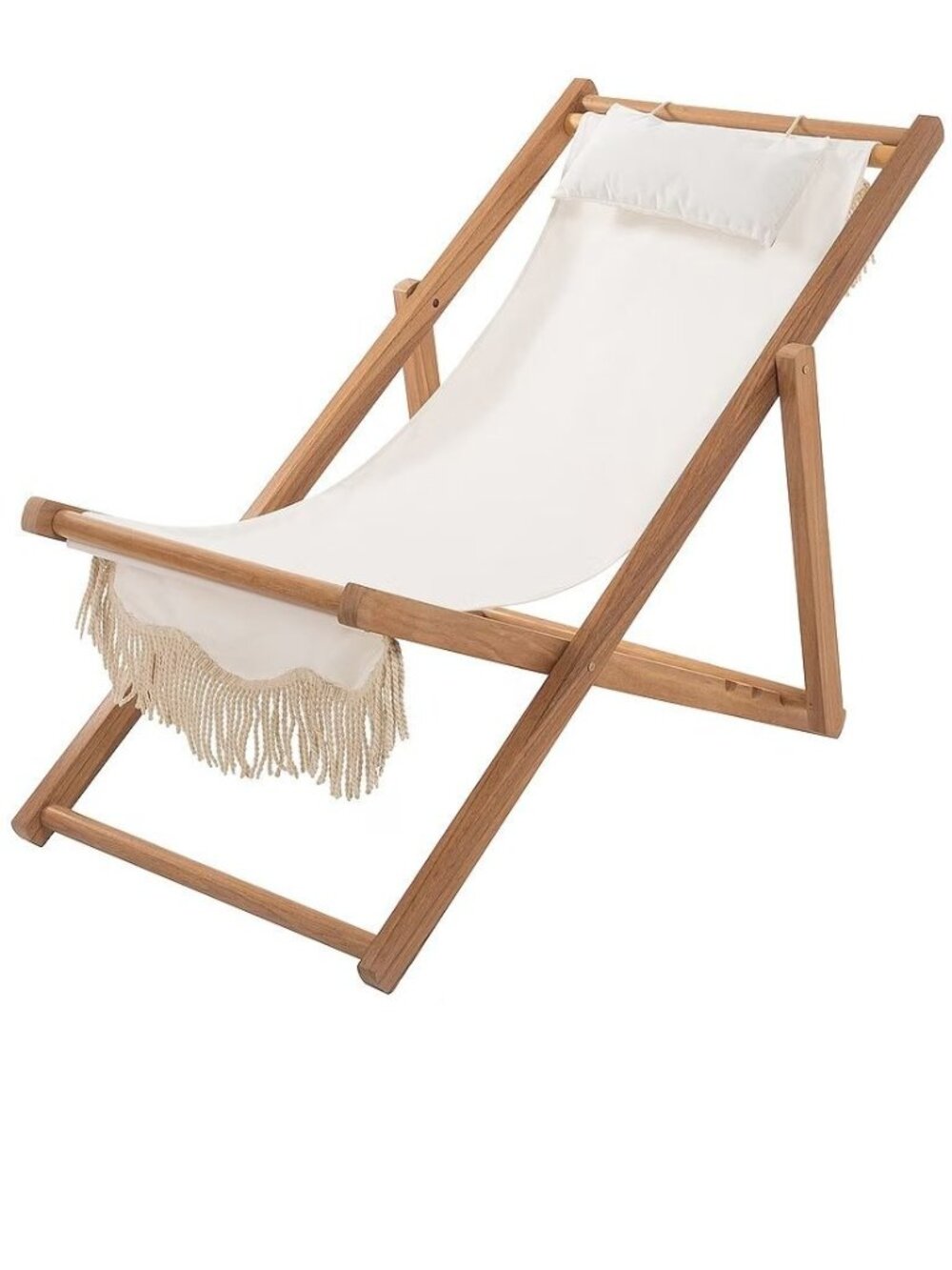 business & pleasure co. Sling Chair in Antique White New with Box Pool Beach